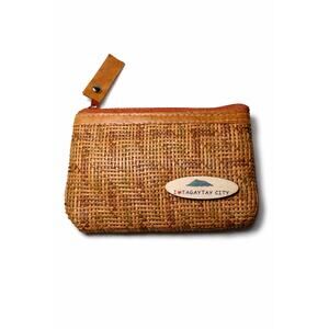 Woven Straw Mini Pouch “I ❤️ Tagaytay City”